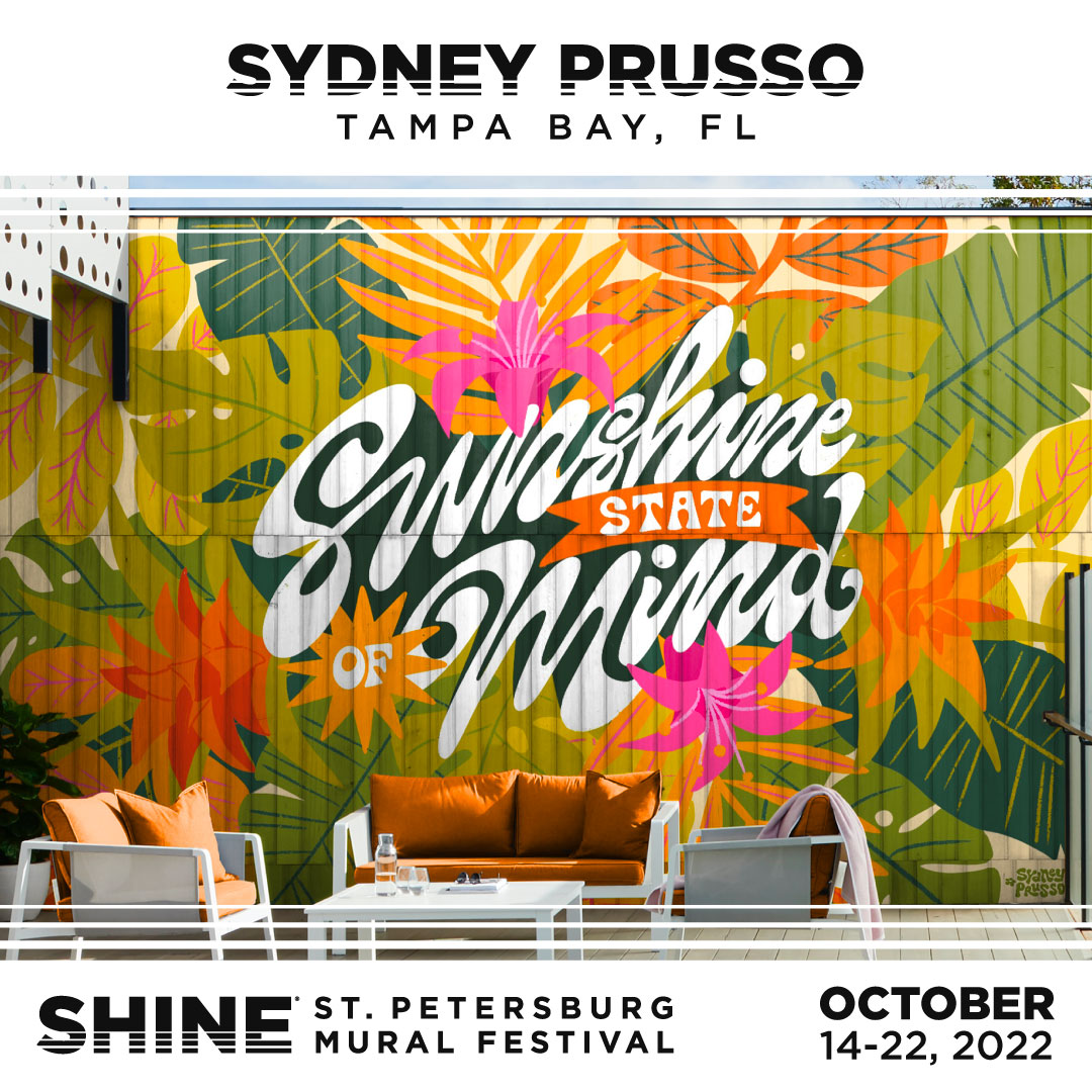 Sydney Prusso SHINE St. Petersburg Mural